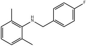 N-(4-Fluorobenzyl)-2,6-dimethylaniline,1040686-31-4,结构式