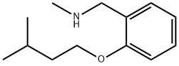 [2-(Isopentyloxy)phenyl]-N-methylmethanamine Struktur