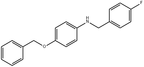 4-(Benzyloxy)-N-(4-fluorobenzyl)aniline,1040689-27-7,结构式