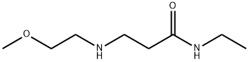 N-エチル-3-[(2-メトキシエチル)アミノ]プロパンアミド 化学構造式