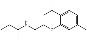 N-[2-(2-Isopropyl-5-methylphenoxy)ethyl]-2-butanamine,1040692-34-9,结构式