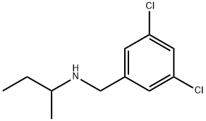 N-(3,5-二氯苄基)丁-2-胺, 1040692-91-8, 结构式