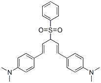 1,5-Bis(4-dimethylaminophenyl)-3-phenylsulfonyl-1,4-pentadiene 结构式