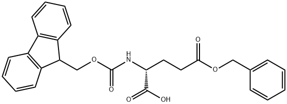 FMOC-D-GLU(OBZL)-OH Structure