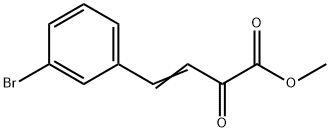 (E)- 4-(3-溴苯基)-2-羰基-3-烯丁酸甲酯 结构式