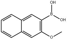 3-甲氧基-2-萘硼酸 结构式