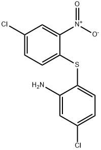 5-CHLORO-2-(4-CHLORO-2-NITRO-PHENYLSULFANYL)-PHENYLAMINE Structure