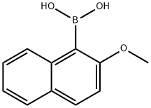 2-甲氧基-1-萘基硼酸 结构式