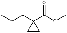 Cyclopropanecarboxylic acid, 1-propyl-, methyl ester (9CI) Structure