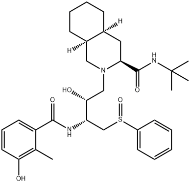 Nelfinavir Related Compound A (15 mg) ((3S,4aS,8aS)-N-tert-Butyl-2-[(2R,3R)-2-hydroxy-3-(3-hydroxy-2-methylbenzamido)-4-(phenylsulfinyl)butyl]decahydroisoquinoline-3-carboxamide)