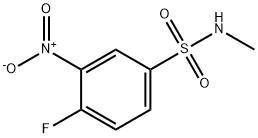4-Fluoro-N-methyl-3-nitrobenzenesulfonamide 化学構造式