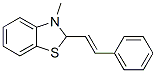 Benzothiazole, 2,3-dihydro-3-methyl-2-(2-phenylethenyl)-, (E)- (9CI) Structure