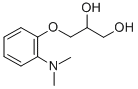 1,2-Propanediol, 3-(o-(dimethylamino)phenoxy)- 结构式