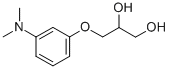 1,2-Propanediol, 3-(m-(dimethylamino)phenoxy)- Structure