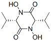 (3S,6S)-1,4-Dihydroxy-3,6-diisopropyl-2,5-piperazinedione Struktur