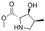 L-Proline, 3-hydroxy-4-methyl-, methyl ester, (2alpha,3beta,4beta)- (9CI) Struktur