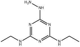 N2,N4-二乙基-6-肼基-1,3,5-三嗪-2,4-二胺 结构式