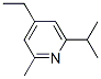 Pyridine, 4-ethyl-2-methyl-6-(1-methylethyl)- (9CI) Structure