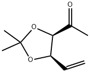 1 - ((4R,5R)-2,2-二甲基-5-乙烯基-1,3-二氧戊环-4-基)乙酮 结构式