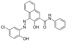 N-Phenyl-3-hydroxy-4-(2-hydroxy-5-chlorophenylazo)naphthalene-2-carboxamide,104229-67-6,结构式