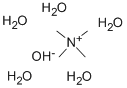 Tetramethylammonium hydroxide pentahydrate Struktur