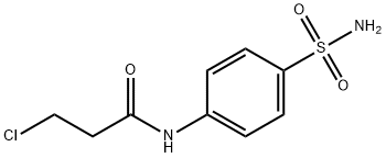 N-[4-(アミノスルホニル)フェニル]-3-クロロプロパンアミド 化学構造式