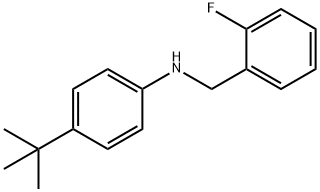 4-tert-Butyl-N-(2-fluorobenzyl)aniline, 97% Struktur