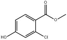 2-CHLORO-4-HYDROXY-BENZOIC ACID METHYL ESTER Struktur