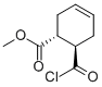 3-Cyclohexene-1-carboxylic acid, 6-(chlorocarbonyl)-, methyl ester, (1R-trans)- (9CI) Structure