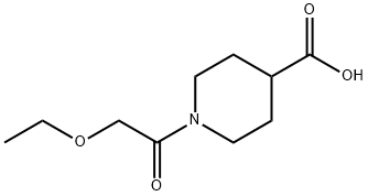1-(ethoxyacetyl)piperidine-4-carboxylic acid Struktur