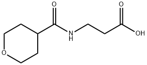 N-(Tetrahydro-2H-pyran-4-ylcarbonyl)-beta-alanine 化学構造式