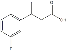 3-(3-氟苯基)丁酸 结构式