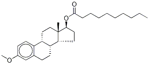 3,17BETA-雌二醇-3-甲基醚-17-癸酸酯,1042947-85-2,结构式