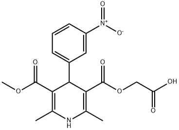 3,5-Pyridinedicarboxylic acid, 1,4-dihydro-2,6-dimethyl-4-(3-nitrophen yl)-, carboxymethyl methyl ester|