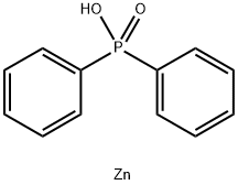 zinc bis[diphenylphosphinate] Struktur
