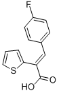 3-(4-FLUORO-PHENYL)-2-THIOPHEN-2-YL-ACRYLIC ACID 结构式