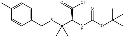 Boc-L-4-Methylbenzyl-L-Penicillamine 化学構造式