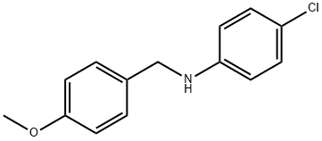 4-氯-N-(4-甲氧基苄基)苯胺, 104329-18-2, 结构式