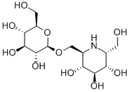 7-O-BETA-D-GLUCOPYRANOSYL-ALPHA-HOMONOJIRIMYCIN, 104343-33-1, 结构式