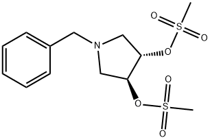 (S,S)-N-BENZYL-3,4-TRANS-DIMESOLATE PYRROLIDINE 结构式