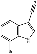 1H-Indole-3-carbonitrile, 7-broMo- Structure