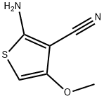 3-Thiophenecarbonitrile,  2-amino-4-methoxy- 结构式