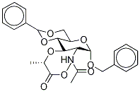 Benzyl N-Acetyl-4,6-O-benzylidene-α-isoMuraMic Acid Methyl Ester Structure