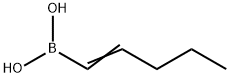 (E)-1-ペンテニルボロン酸 化学構造式
