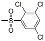 2,3,5-trichlorophenyl methyl sulfone 化学構造式