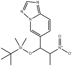 [1,2,4]Triazolo[1,5-a]pyridine, 6-[1-[[(1,1-diMethylethyl)diMethylsilyl]oxy]-2-nitropropyl]- 化学構造式