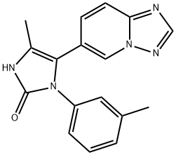 4-([1,2,4]triazolo[1,5-a]pyridin-6-yl)-5-methyl-3-m-tolyl-1H-imidazol-2(3H)-one 结构式