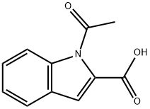 1-ACETYLINDOLE-2-CARBOXYLIC ACID 化学構造式