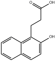 α-メチル-α-ヒドロキシナフタレン-2-酢酸 化学構造式