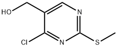 (4-CHLORO-2-METHYLSULFANYL-PYRIMIDIN-5-YL)-METHANOL 化学構造式